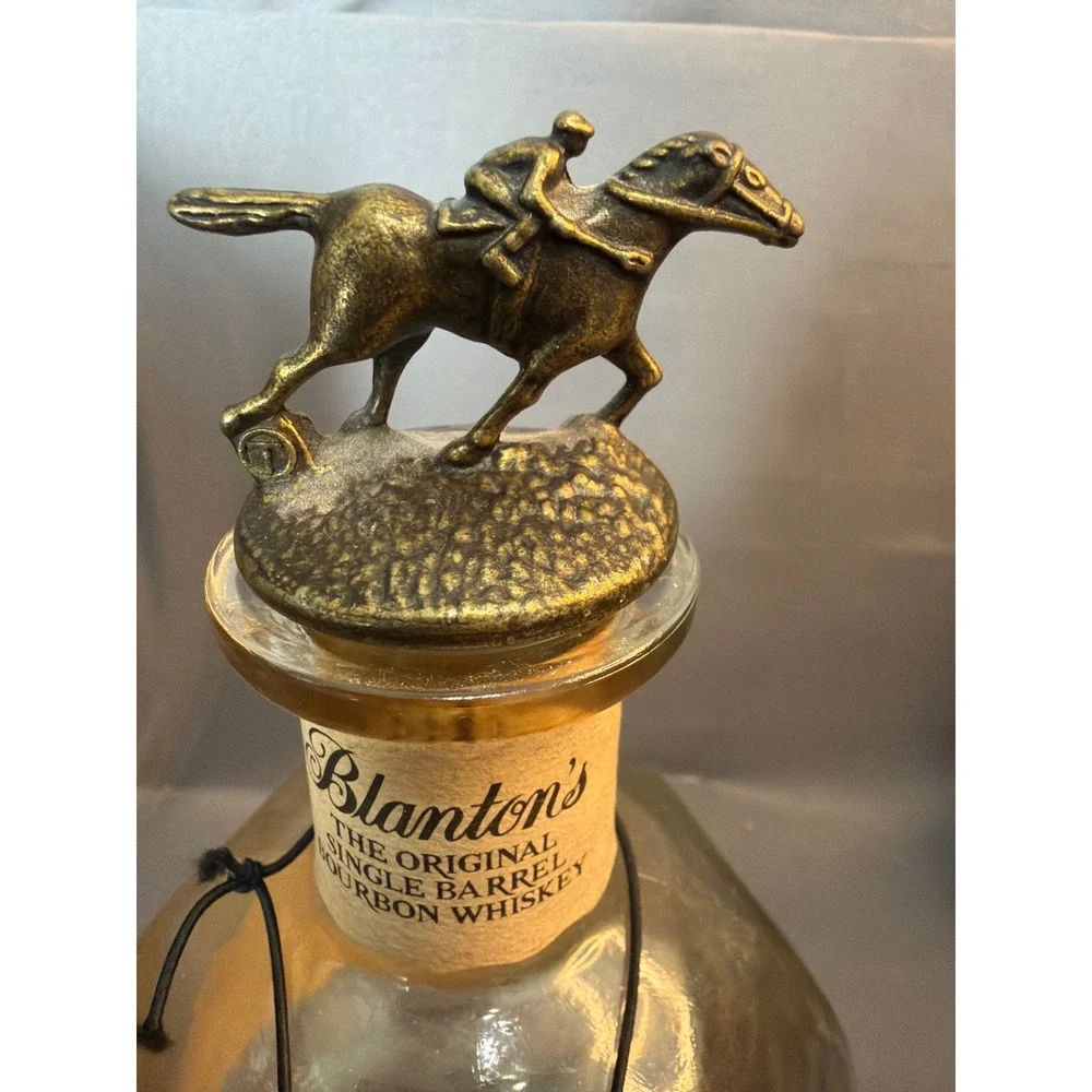 Blanton's Single Barrel Bourbon Empty Bottles with Stopper Letters B A N T S Set